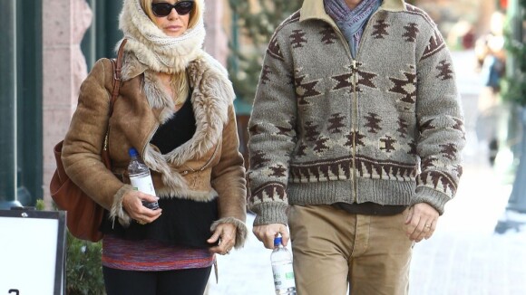 Goldie Hawn : Noël à Aspen, shopping avec son fils Oliver