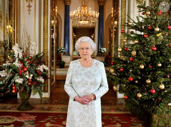 La reine Elizabeth II lors de son message de Noël le 25 décembre 2012.