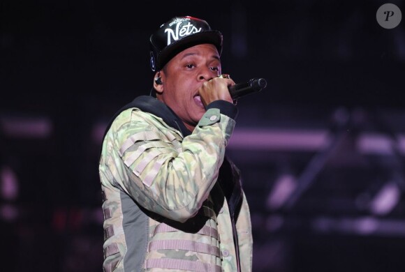 Jay-Z en concert à Hackney le 23 juin 2012.