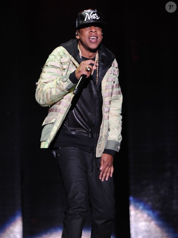 Jay-Z en concert à Hackney le 23 juin 2012.