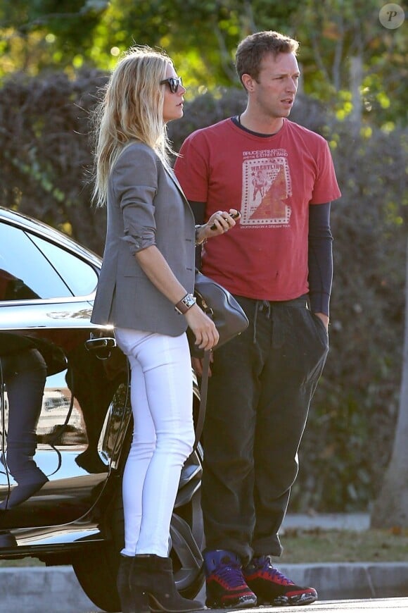 Gwyneth Paltrow et Chris Martin à Los Angeles, le 25 octobre 2012.