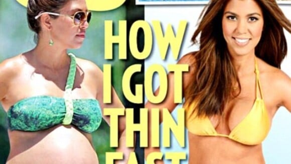 Kourtney Kardashian, très amincie et en bikini, six mois après l'accouchement