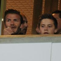 David Beckham : Sexy papa, en famille au stade... Retour définitif à Londres ?