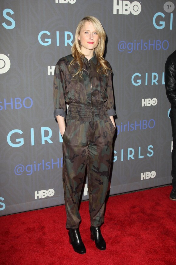 Mamie Gummer à la soirée de lancement de la saison 2 de Girls, au NYU Skirball Center, le 9 janvier 2013.
