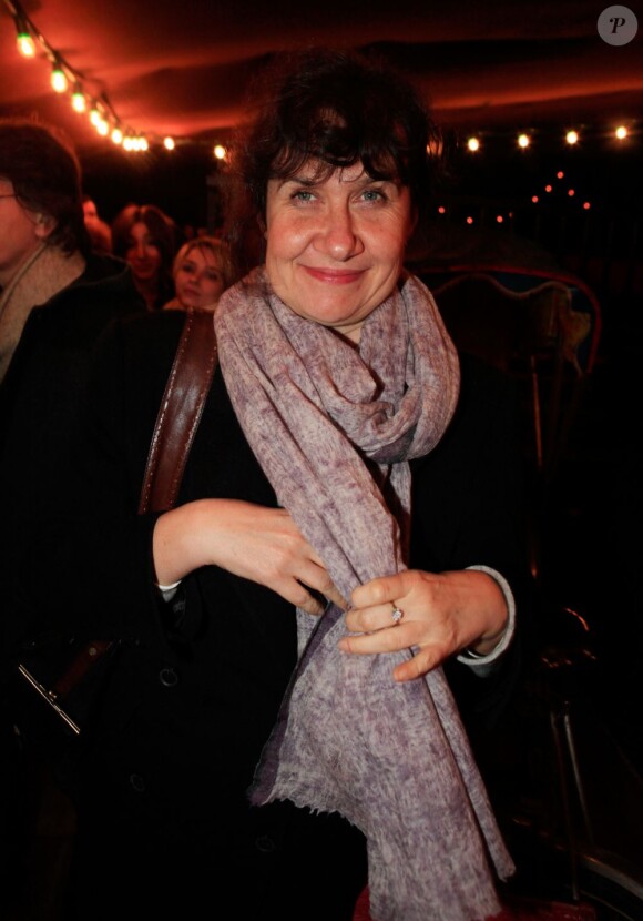 Anne Le Ny lors de la première de la pièce Menelas rebetiko rapsodie au théâtre Le Grand Parquet à Paris le 9 janvier 2013