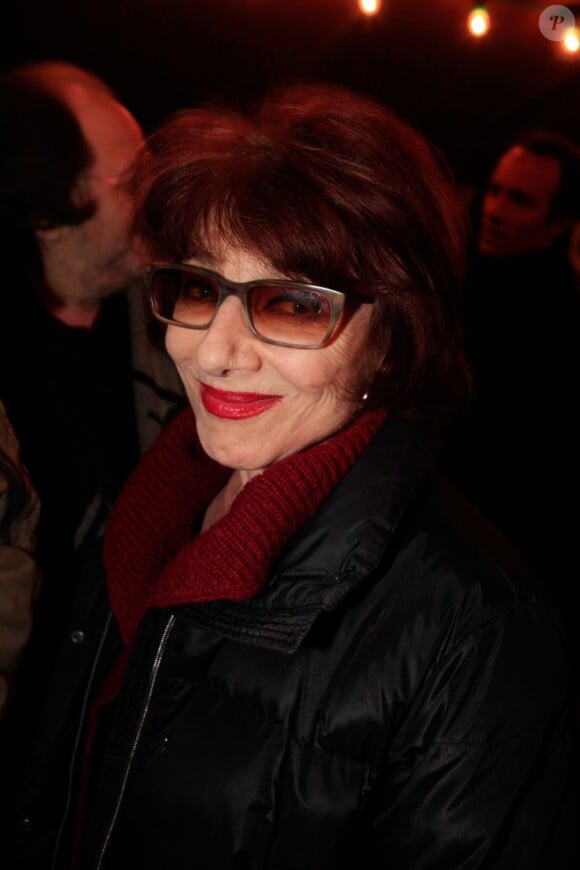 Judith Magre lors de la première de la pièce Menelas rebetiko rapsodie au théâtre Le Grand Parquet à Paris le 9 janvier 2013