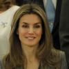 Letizia d'Espagne particulièrement souriante lors d'une audience au palais de la Zarzuela à Madrid, le 10 janvier 2013.