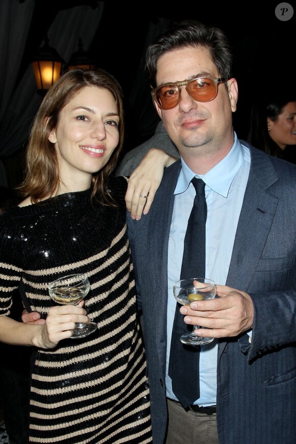 Sofia Coppola et Roman Copopola lors de l'avant-première de A Glimpse Inside The Mind of Charles Swan lll à New York le 10 janvier 2013.