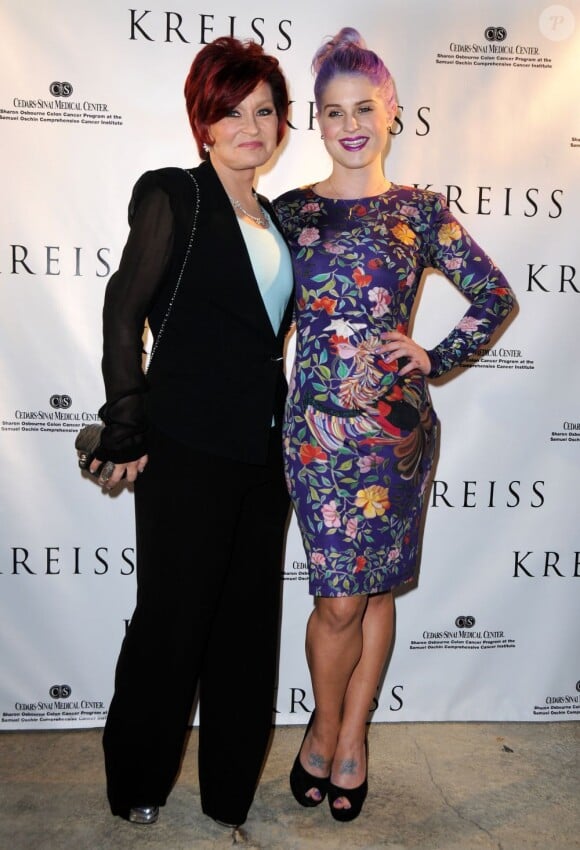 Sharon Osbourne et sa fille Kelly Osbourne à Los Angeles, le 19 avril 2012.