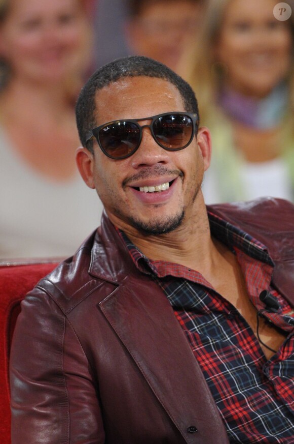 Le rappeur JoeyStarr durant l'enregistrement de Vivement dimanche le 19 septembre 2012.