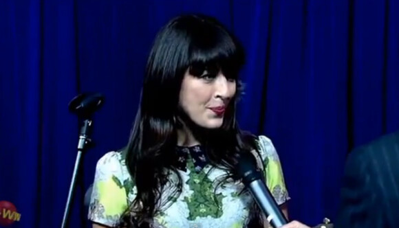 La Française Nolwenn Leroy invitée de l'émission "Good Morning NY" à New York, janvier 2013.