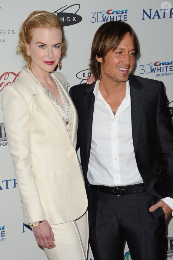 Nicole Kidman et Keith Urban lors de la cérémonie "Gold meets Golden" à Los Angeles, le samedi 12 janvier 2013.