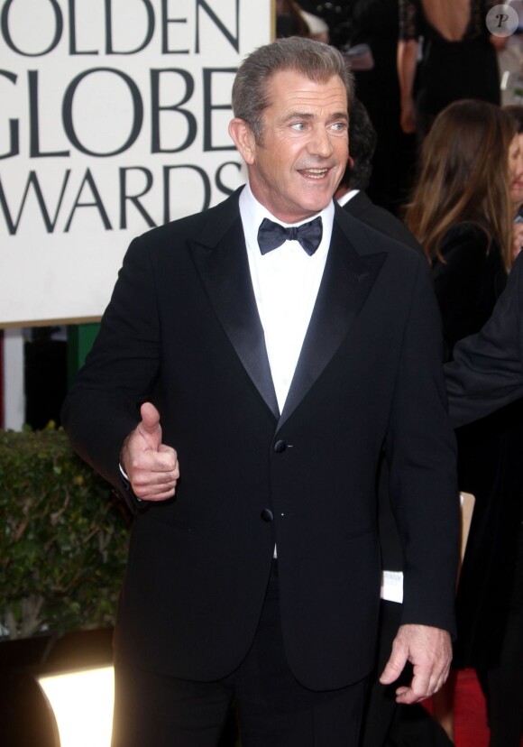 Mel Gibson lors de la 70eme soirée des Golden Globe Awards, le 13 Janvier 2013.