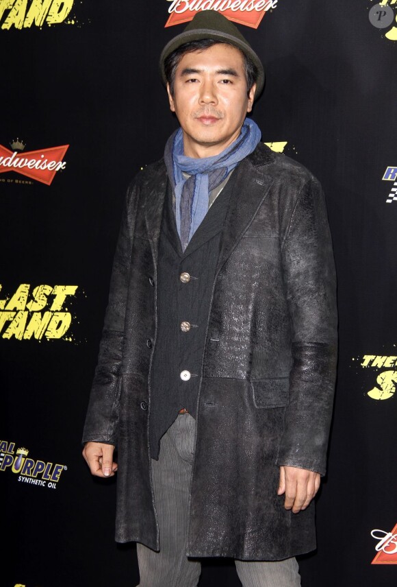 Kim Jee-Woon réalisateur du film présent et chic à l'avant-première du film Le Dernier rempart à Los Angeles, le 14 janvier 2013