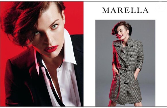 Milla Jovovich, égérie de Marella, pose pour la campagne automne-hiver 2012-2013 de la marque italienne.