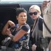 Lindsay Lohan et son avocate, Shawn Holley, au palais de justice de Los Angeles, le 21 juillet 2011.
