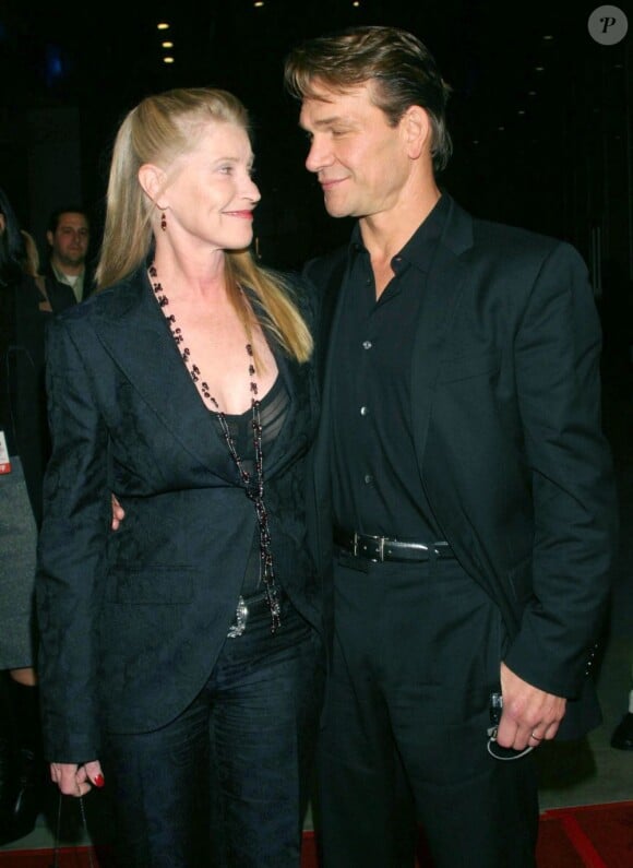 Patrick Swayze avec sa femme Lisa Niemi-Swayze à Los Angeles le 25 février 2004