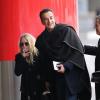 Mary-Kate Olsen et Olivier Sarkozy s'apprêtant à quitter Paris depuis l'aéroport Roissy-Charles-de-Gaulle le 6 janvier 2013