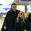 Mary-Kate Olsen et Olivier Sarkozy quittant Paris depuis l'aéroport Roissy-Charles-de-Gaulle le 6 janvier 2013