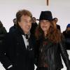 Francois Cluzet et sa femme Narjiss Cluzet au défilé Dior, le 19 janvier 2013.
