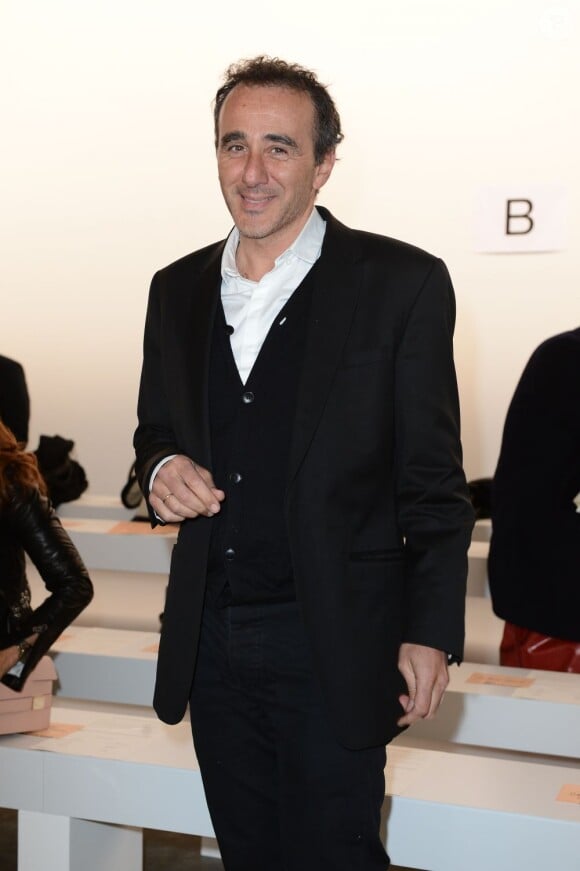Elie Semoun lors du défilé Galliano à Paris, le 18 Janvier 2013.