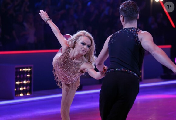 Pamela Anderson, nouvelle participante de charme de "Skating On Ice" aux Pays-Bas.