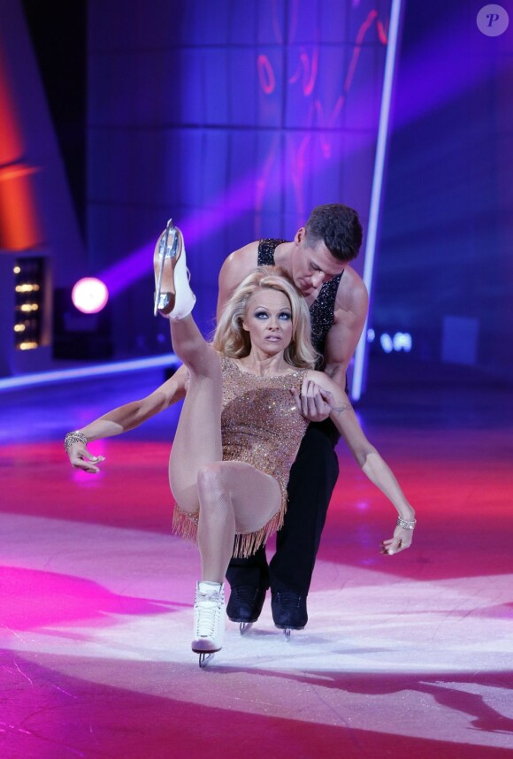 Pamela Anderson, nouvelle participante du programme "Skating On Ice" aux Pays-Bas.