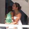 Jennifer Lopez avec sa fille Emme en vacances à Miami, le 20 Janvier 2013.