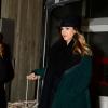 Jessica Alba arrive à Paris le samedi 19 janvier 2013. Aéroport Roissy Charles-de-Gaulle