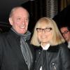 Mireille Darc et son mari, Pascal Desprez à l'inauguration du restaurant La Petite Maison de Nicole à l'Hôtel Fouquet's Barrière à Paris, le 21 janvier 2013.