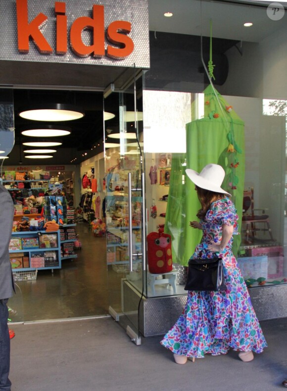 Lady Gaga au magasin de jouets Kitson Kids, à Los Angeles, le 21 janvier 2013.