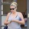 Busy Philips, enceinte, quitte son cours de gym à West Hollywood, le 22 janvier 2013.