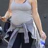 Busy Philips, enceinte, quitte son cours de gym à West Hollywood, le 22 janvier 2013.