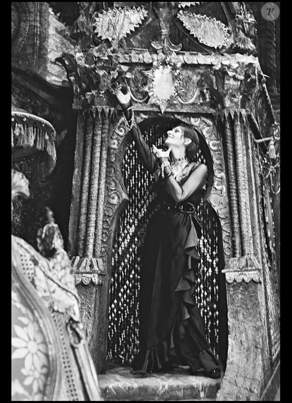 Photo d'archives de la chanteuse mythique Barbara, non datée.