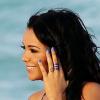 Nabilla, superbe, sur une plage de Miami pour le tournage de la cinquième saisons des Anges de la télé-réalité le 22 janvier 2013