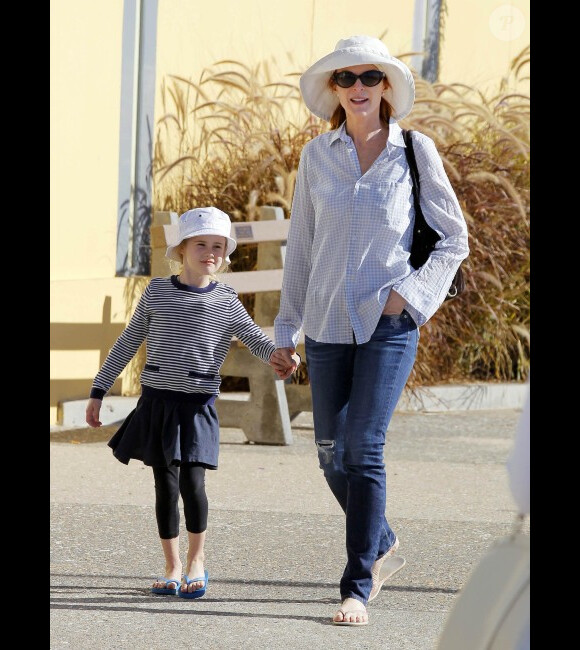 Marcia Cross et sa fille Savannah, en sortie, à Los Angeles, le 20 janvier 2013.