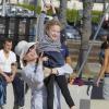 Marcia Cross et sa fille, en sortie, à Los Angeles, le 20 janvier 2013.