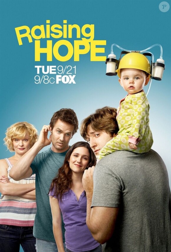 Affiche de la série Raising Hope, diffusée sur la FOX et dans laquelle Hilary Duff va jouer.