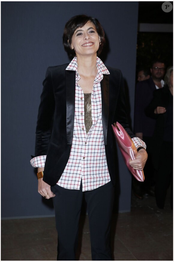 Inès De La Fressange assiste au 11e Dîner de la Mode contre le Sida au Pavillon d'Armenonville. Paris, le 24 janvier 2013.