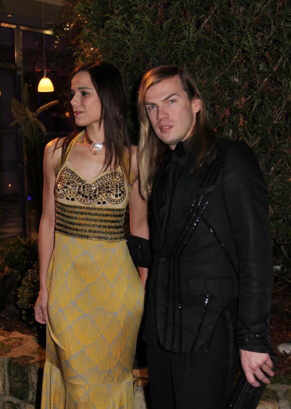 Christophe Guillarmé et Melissa Mars au dîner du Sidaction le 24 janvier 2013