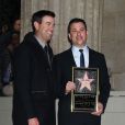 Jimmy Kimmel recevant son étoile sur le Walk of Fame à Hollywood, le 25 janvier 2013.