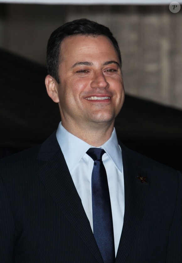 Jimmy Kimmel recevant son étoile sur le Walk of Fame à Hollywood, le 25 janvier 2013.