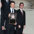 Le présentateur Jimmy Kimmel recevant son étoile sur le Walk of Fame à Hollywood, le 25 janvier 2013.