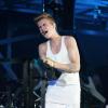 Justin Bieber en concert pour le Believe tour à l'American Airlines Arena de Miami, le 26 janvier 2013.