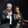 EXCLU - Enrico Macias chante avec Cabra Casay fête ses 50 ans de carrière en un concert exceptionnel sur la scène de l'Olympia à Paris, le 22 Janvier 2013