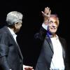 EXCLU - Enrico Macias partage un duo avec Gérard Darmon fête ses 50 ans de carrière en un concert exceptionnel sur la scène de l'Olympia à Paris, le 22 Janvier 2013