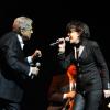 EXCLU - Enrico Macias en duo avec Dani lorsqu'il fête ses 50 ans de carrière en un concert exceptionnel sur la scène de l'Olympia à Paris, le 22 Janvier 2013