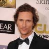 Matthew McConaughey pendant les Critics Choice Awards à Los Angeles, le 10 janvier 2013.