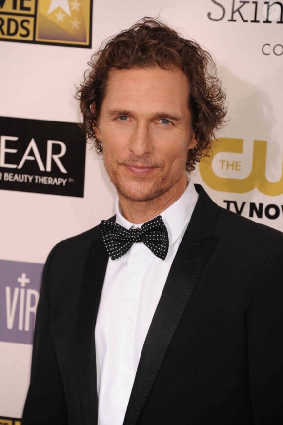 Matthew McConaughey pendant les Critics Choice Awards à Los Angeles, le 10 janvier 2013.