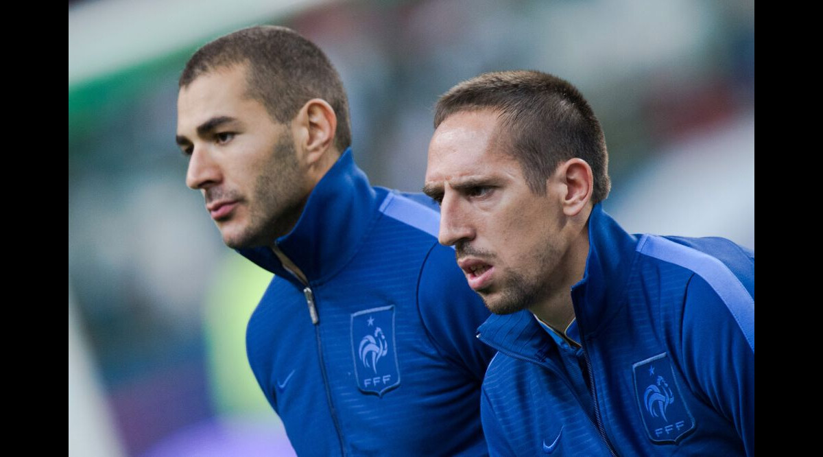 Photo : Franck Ribéry et Karim Benzema, ici lors du match France ...